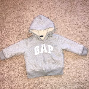Baby gap Sherpa zipper hoodie